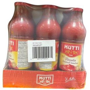 MUTTI 파사타 토마토퓨레 796MLX6, 6개, 796ml