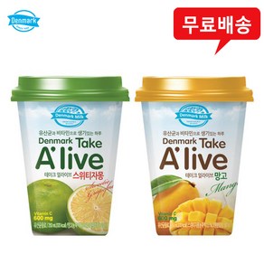 동원 덴마크 테이크 얼라이브250ml 망고6컵+스위티자몽6컵 유산균음료, 250ml, 1개