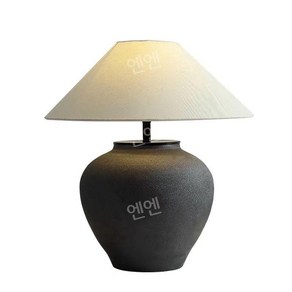 도자기 조명 스탠드 침실 세라믹 램프 빈티지 인테리어 무드등 엔틱 전등갓, 블랙 D40xH48CM