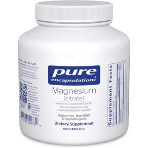 퓨어 캡슐레이션 마그네슘 시트레이트 Magnesium (citrate) 180캡슐