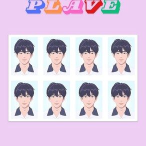 플레이브 plave 노아 하민 밤비 은호 예준 1인치 증명사진 굿즈