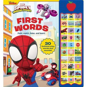 Marvel Spidey and His Amazing Friends First Words Point Match Listen and Learn Sound Book – PI Kids