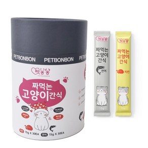 펫봉봉 짜먹는고양이간식 고양이스틱 대용량60p