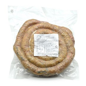 [백암식품] 가마솥 백순대 2kg / 야채순대 찰순대 백암순대 간 허파 부산물 내장 탕육 곱창 머리고기 탕거리, 1개