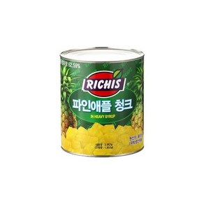 동서 리치스 파인애플 청크 3kg 1박스 6개