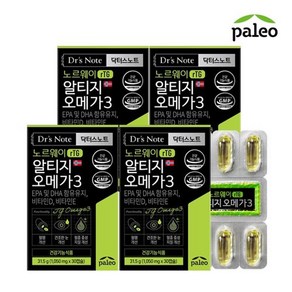 팔레오 닥터스노트 알티지 오메가3 31.5g, 30정, 4개