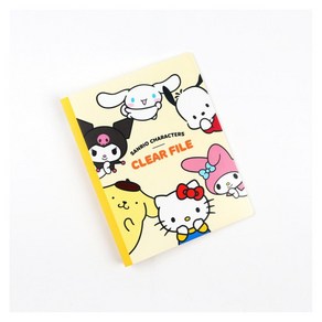 산리오캐릭터즈 40매 클리어 파일, 옐로우, 2개