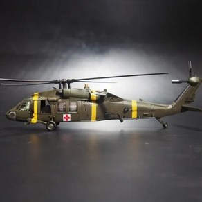 미국 UH60 구조 헬리콥터 군용 다이캐스트 클래식 기념품 장식품 선물 정적 디스플레이 1/72 계 전투기모형 밀리터리, 02, 1개