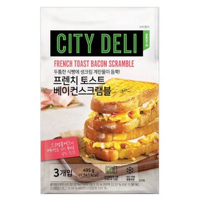 삼립 프렌치토스트 베이컨 스크램블 165gx3개입, 495g, 1개