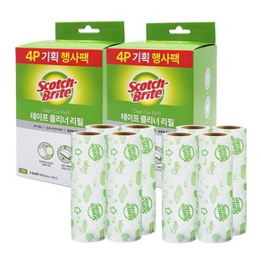 3M 스카치브라이트 테이프 클리너 리필 대형 4P세트, 2개