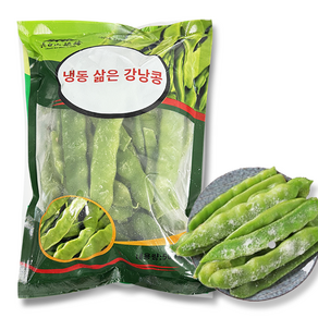 중국식품 삶은 강낭콩 떠우죠우 냉동강낭콩 500g, 1개