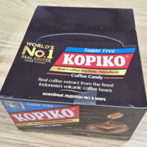 코피코(KOPIKO) 캔디 슈가프리 커피사탕 수입과자 간식 디저트 탕비실 사무실 피곤할때 무설탕, 32g, 12개