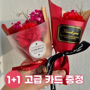 키드넷 미니 꽃다발 카네이션 레드 2P 납골당 꾸미기, 2개