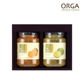 [올가] ORGA 제주 액상차 2종 선물세트(550g x 2개입), 2개