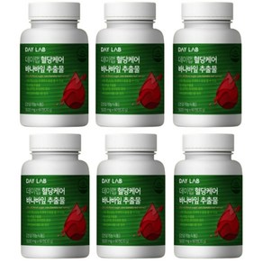 데이랩 혈당케어 바나바잎 추출물 500mg 60정 1박스 2개월분, 6개