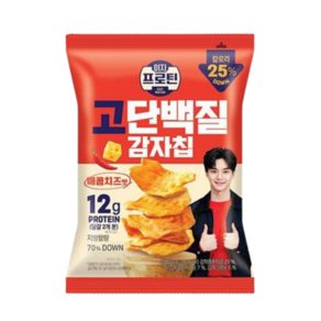 롯데웰푸드 이지프로틴 고단백질 감자칩 매콤치즈맛, 50g, 1개