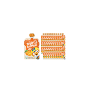 팔도 뽀로로 워터젤리 오렌지, 120ml, 40개