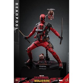 핫토이 Hot Toys 영화 마스터 피스 1/6 데드풀과 울버린 데드풀 피규어 굿즈, 1개