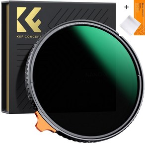 KnF Concept 67mm NANO-X 블랙 미스트 1/4 + 가변 ND2-400 2in1 필터 (렌즈크리너융포함) 8K AGC Glass _ Black Mist+ND2-400, 1개