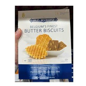 쥴스 데스트루퍼 벨기에 버터 비스킷 650 g Jules Destoope Butte Biscuits, 1개, 650g