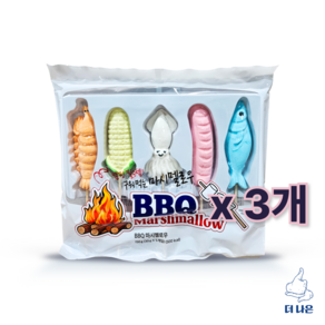 키즈웰 BBQ 마시멜로우, 3개, 150g