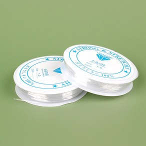 비즈팔찌만들기 부자재 우레탄줄 크리스탈텍 1.0mm 4M, 1개
