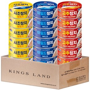 사조 참치150g (살코기6+마일드6+고추6), 1세트, 150g