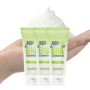 메디힐 아쿠하 티트리 바하 BHA 폼클렌저 150ml 3개