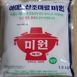 대상 아미노산 조미료 미원, 1.5kg, 1개