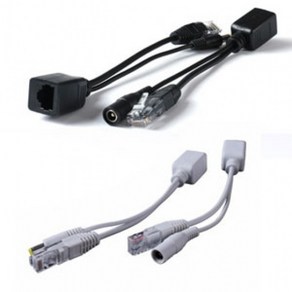 IP CAMERA / CCTV 용 RJ45 전원 분배케이블 (DC 5v/9v/12v POE injecto 인젝터-스플리터), 흰색, 1개