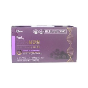 굿모닝 실큐원 실크단백질 면역력도움 식약처인증 3g x 90포, 270g, 1박스