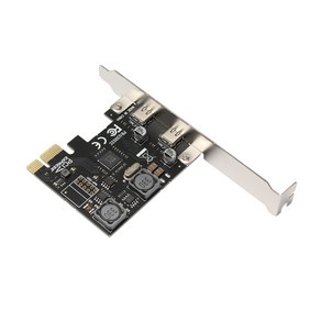 PCIE1X-2 포트 USB3.1 x2 타입 C 어댑터 2 포트 타입 C PCIe 확장 카드 빠른, 1개