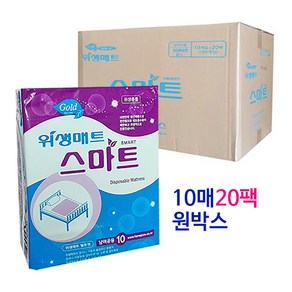 위생매트 스마트 골드(깔개매트)10매*20입 원박스, 10개입, 20개