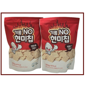 기름 NO 현미칩 현미과자 영양간식, 200g, 2개