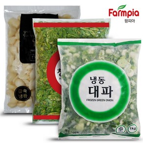 냉동 대파 1kg+냉동 알마늘 1kg+냉동 청양고추 1kg/양념장/소스