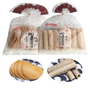 옛날 전통과자 땅콩 전병 250g+생강 전병250g, 250g, 2개