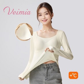 Veimia 여성 발열내의 상의 발열 브라캡내장 여성 브라탑 내복