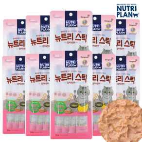 동원 뉴트리플랜 뉴트리스틱 튜나&살몬 고양이 츄르 대용량 40p