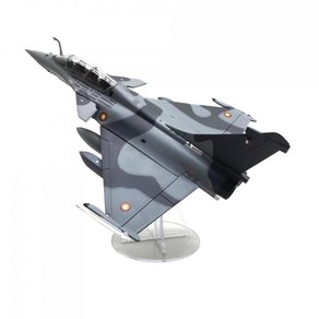 Royalways 합금 1/72 Rafale B 전투기 모델 레트로 항공기 모델 기념품 TV 캐비닛 카페 선반 침실 바용 베이스 포함, 20cmx15cm, 회색, 1개