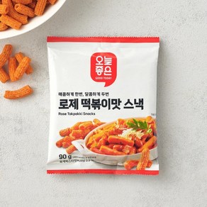 오늘좋은 로제 떡볶이맛 스낵 90g, 1개