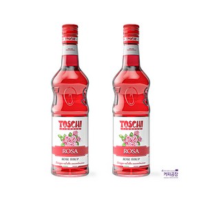 토스키 로즈 시럽 1000ml x 2개 TOSCHI 장미, 1L