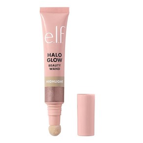 E.l.f. Halo Glow 하이라이트 뷰티 완드 빛나고 빛나는 피부를 위한 리퀴드 하이라이터 지팡이 조립 가능한 포뮬러 비건 및 동물 실험 없음 샴페인 캠페인, 1개, 로즈 쿼츠