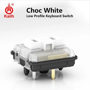 Kailh Choc-로우 프로파일 스위치 1350 초콜릿 키보드 클릭 촉각 선형 흰색 노트북용 기계식, [01] Choc White, 02 30PCS