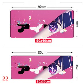 최애의아이 2차원 키보드 장패드 마우스패드, 약 800x300mm, 약 3mm, V, 1개