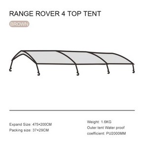 텐트 대형 모비가든 캠핑 LS4 터널텐트 리빙쉘 장박텐트 초대 공간, 2) Roof