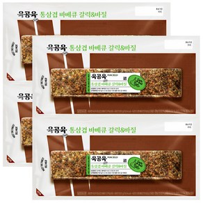 CJ제일제당 육공육 통삼겹 바베큐 갈릭&바질 300g, 4개