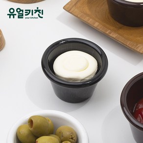 예쁜 미니 PC 소스볼 (검정 흰색 갈색), 2oz, 검정, 1개