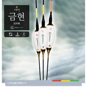 나루예 금현 나노 광섬유 카본 전자찌 양어장찌, 580mm - L10목 (소/3.15g/9푼), 1개