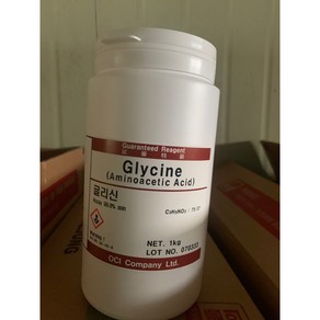 글리신 시약 1kg Glycine(Amino acetic acid) 56-40-6, 1개, 1회분