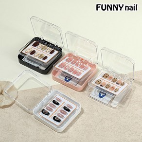 [퍼니네일] 네일팁 케이스 2단 수제네일팁 네일디스플레이 네일액자 네일케이스 네일팁보관, 1개, 네일액자-43